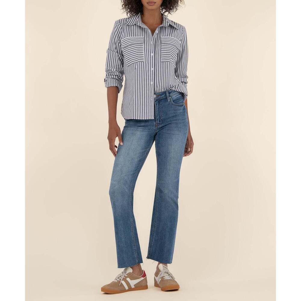 Kut from the Kloth Kelsey High Rise Ankle Flare Size 1212 / Rigor W/Med Base Was